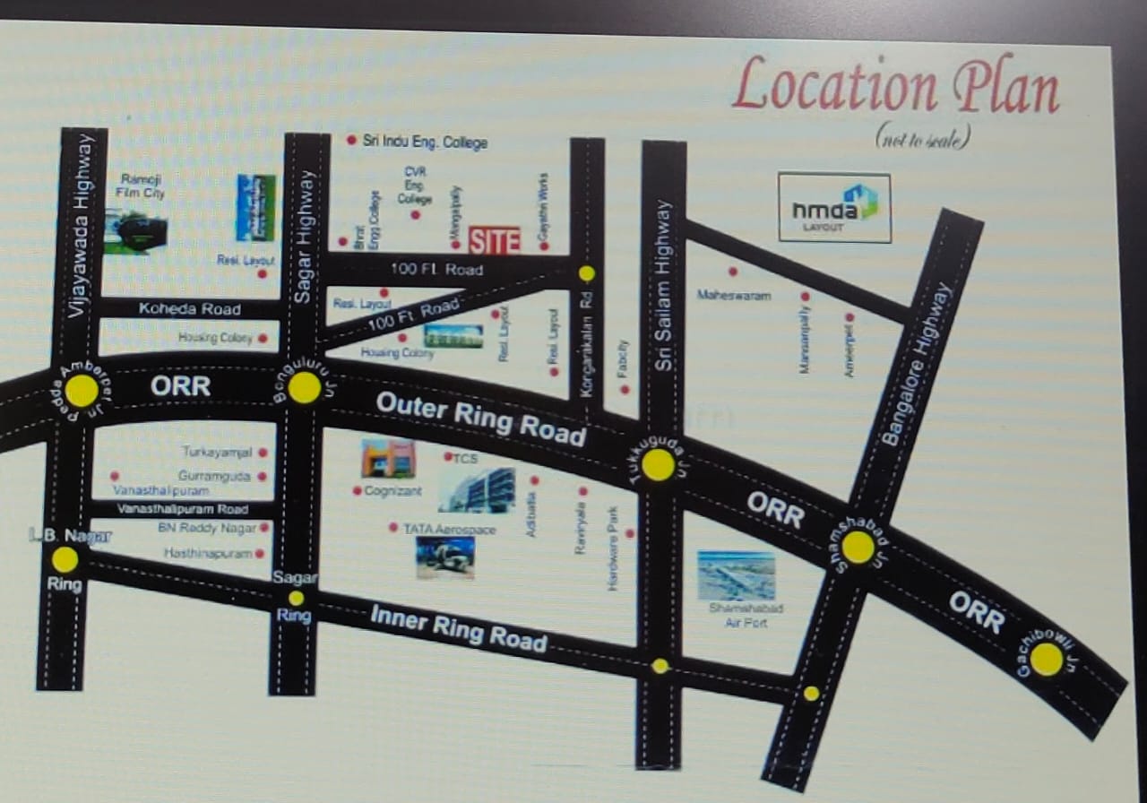 HMDA approved open plots at Kandukur- Meerkhnapet srisailam highway
